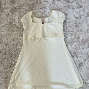 Frankie's Bikinis x Sydney Sweeney Soft Cream Mini Dress